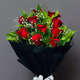 Red Roses with Rakhi