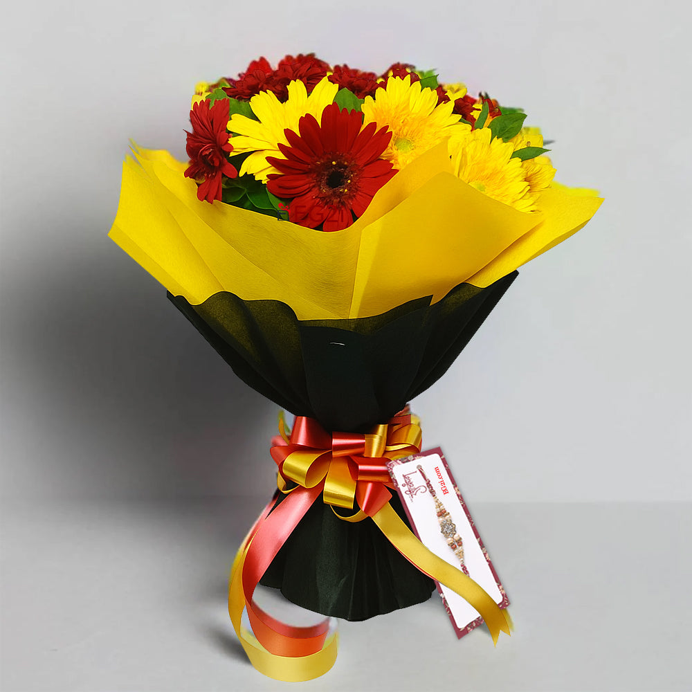 Gerberas Glory For Rakhi