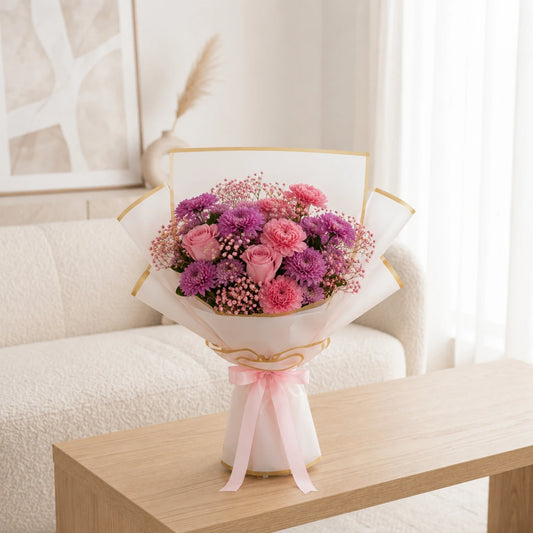 Mixed Flower Bouquet with Roses