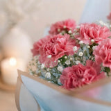 6 Pink Carnation Blush Bouquet