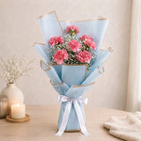 6 Pink Carnation Blush Bouquet