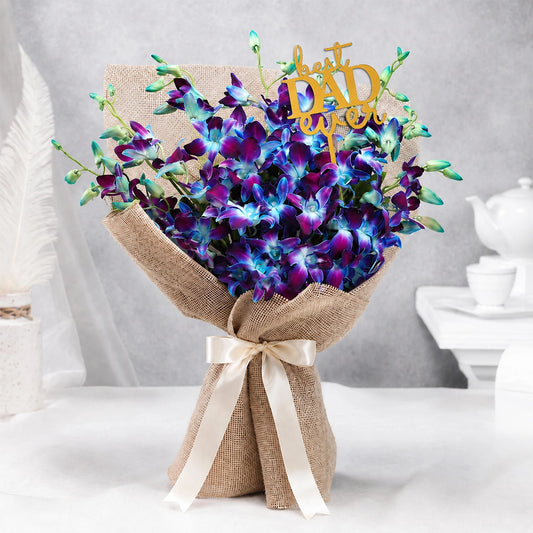 Orchid Flower in Jute Wrap - Same Day Delivery | Archies