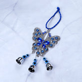 Blue Sequens Butterfly Evil Eye Hanging