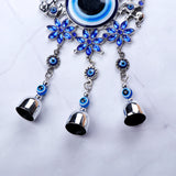 Blue Sequens Flower and Elephant Evil Eye Hanging