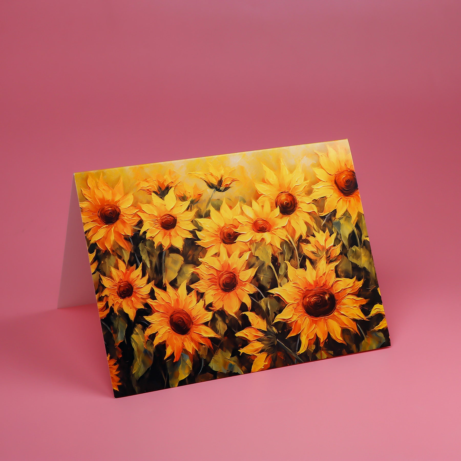 Blooming Sunflower Seasons Greeting Card Pack of 10