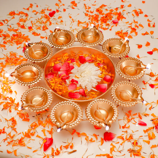 Diwali Diya Bowl for Floating Flower and Tea Light Diya