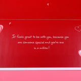 Sweet Love Teddy Bear with Rose and Greeting Card