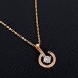 Golden Hue White Stone Pendent