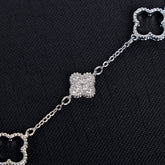 Silver Clover Charm Bracelet