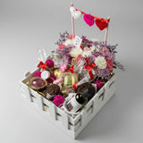 White wood hamper