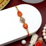Rakhi with Teddy Bear, Rasgulla and Infinity Pendant