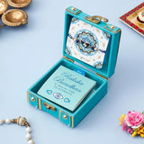 Rakhi Treasure Box, Greeting Card, Teddy Bear, BOYZ Perfume and Kaju Roll