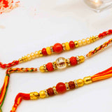 Set Of 2 Mauli Beads Rakhi