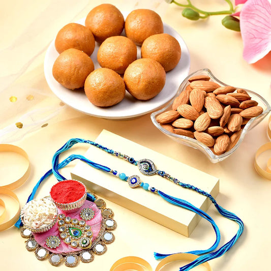 Divine Ritual Rakhi Sweet & Nut Hamper