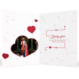 Love Story Anniversary Personalised Card with Chocolate