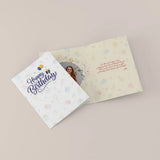 Amazing Birthday Personalised Greeting Card with Chocolate