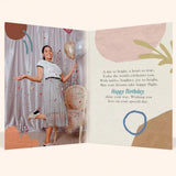Beautiful Birthday Personalised Greeting Card with Chocolate
