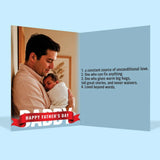 Lovely Father's Day Personalised Greeting Card with Chocolate Bar