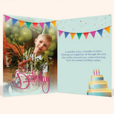 Celebrate Birthday Personalised Greeting Card with Chocolate Bar