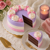 Rose Petal Chocolate Cream Cake