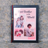 Antique Kundan Rakhi with Personalised Frame