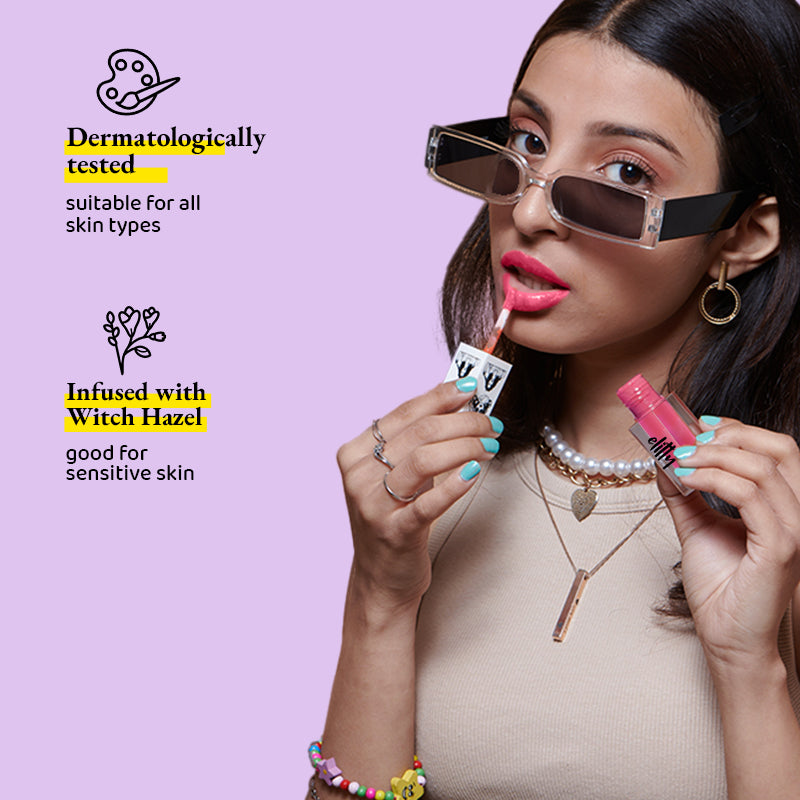 Elitty Pink Liquid Matte Lipstick | Transferproof, Smudgeproof & Lightweight | Pookie - 4 ML