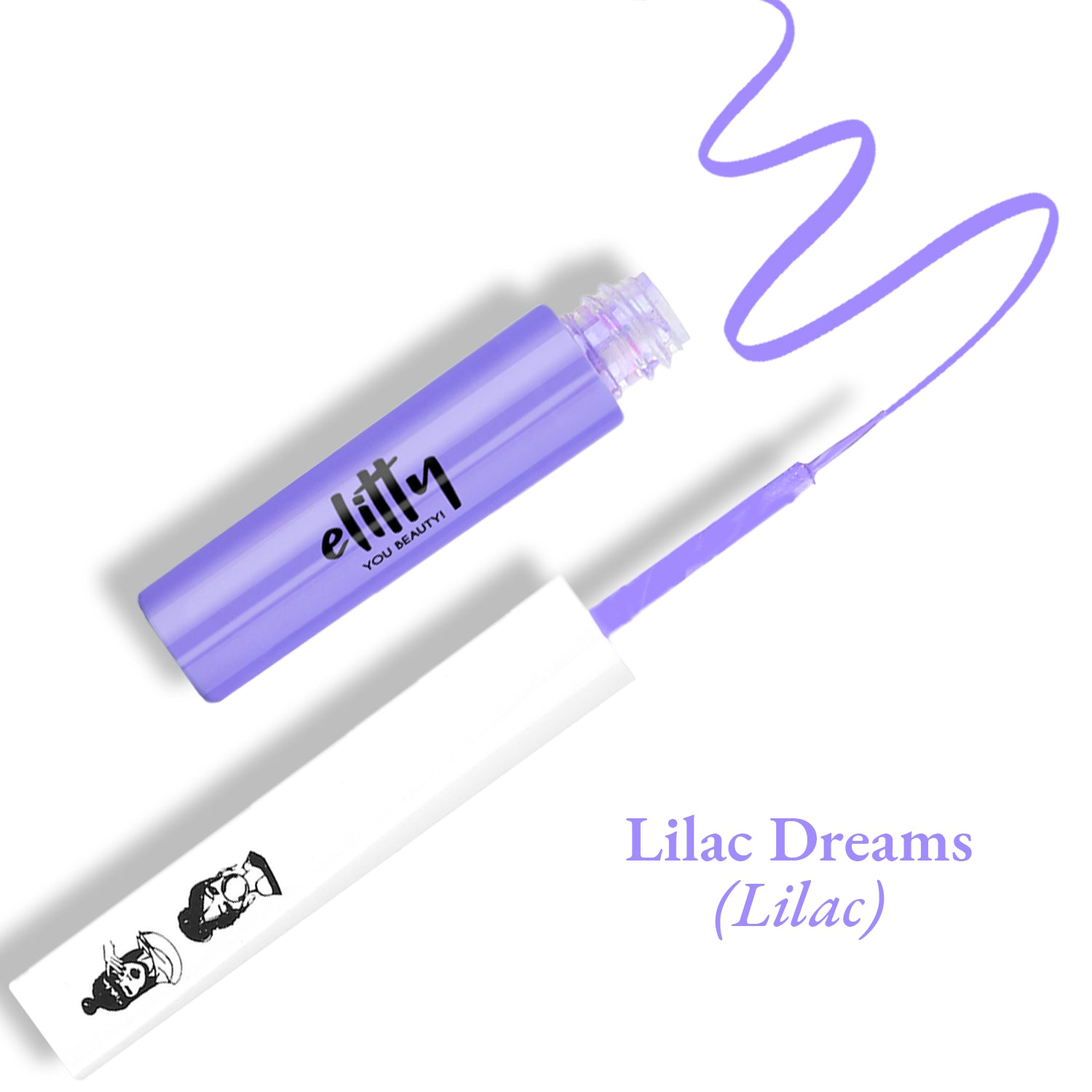 Elitty Lilac Purple Matte Pop Coloured Eyeliner - Lilac Dreams (4ml)