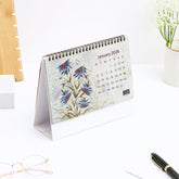 Floral 2025 Desk Top Calendar With Envelope