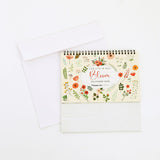 Blooms 2026 Desk Top Calendar With Envelope