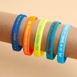 Multi Coloured Silicone Friendship Bands