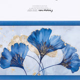 Pack Of 10 Blue Floral Seasons Greeting Card