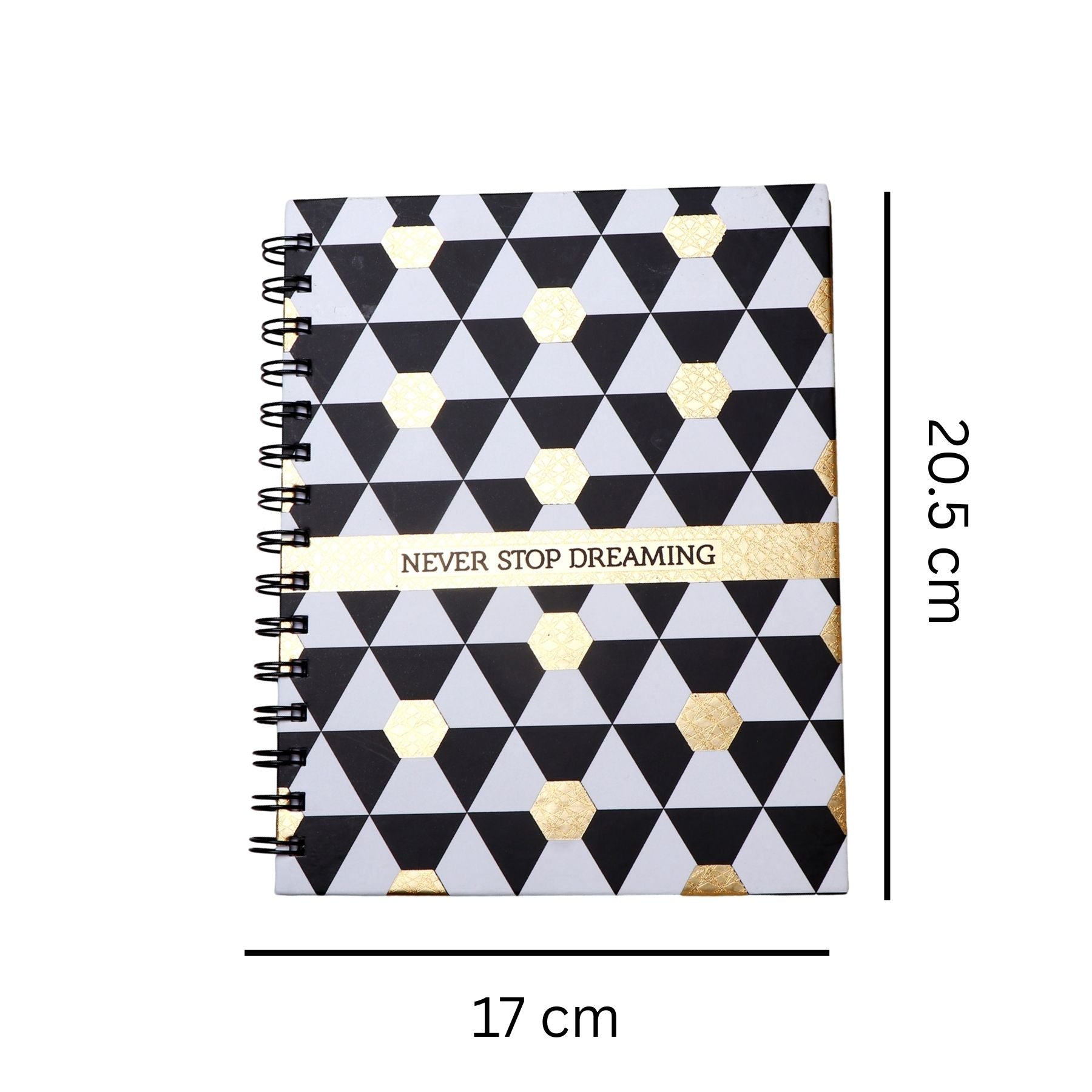 Never Stop Dreaming Quoted Spiral Notebook