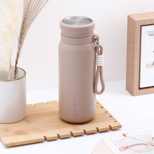 Beige Steel Sipper Bottle