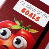 Pineapple Theme Googli Eyes Elastic Closure Notebook