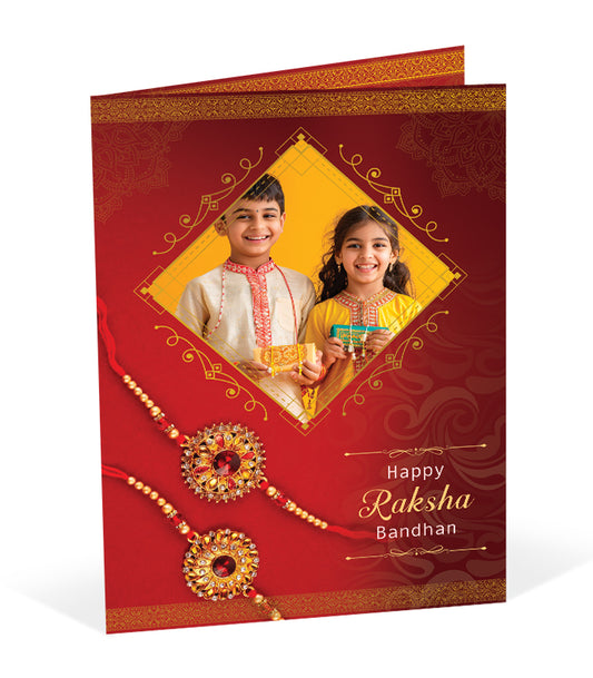 Beautiful Rakhi Personalised Greeting Card