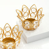 Floral Metal Diya Pack of 2