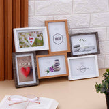 Elegant Wooden Multi-Space Photo Frame