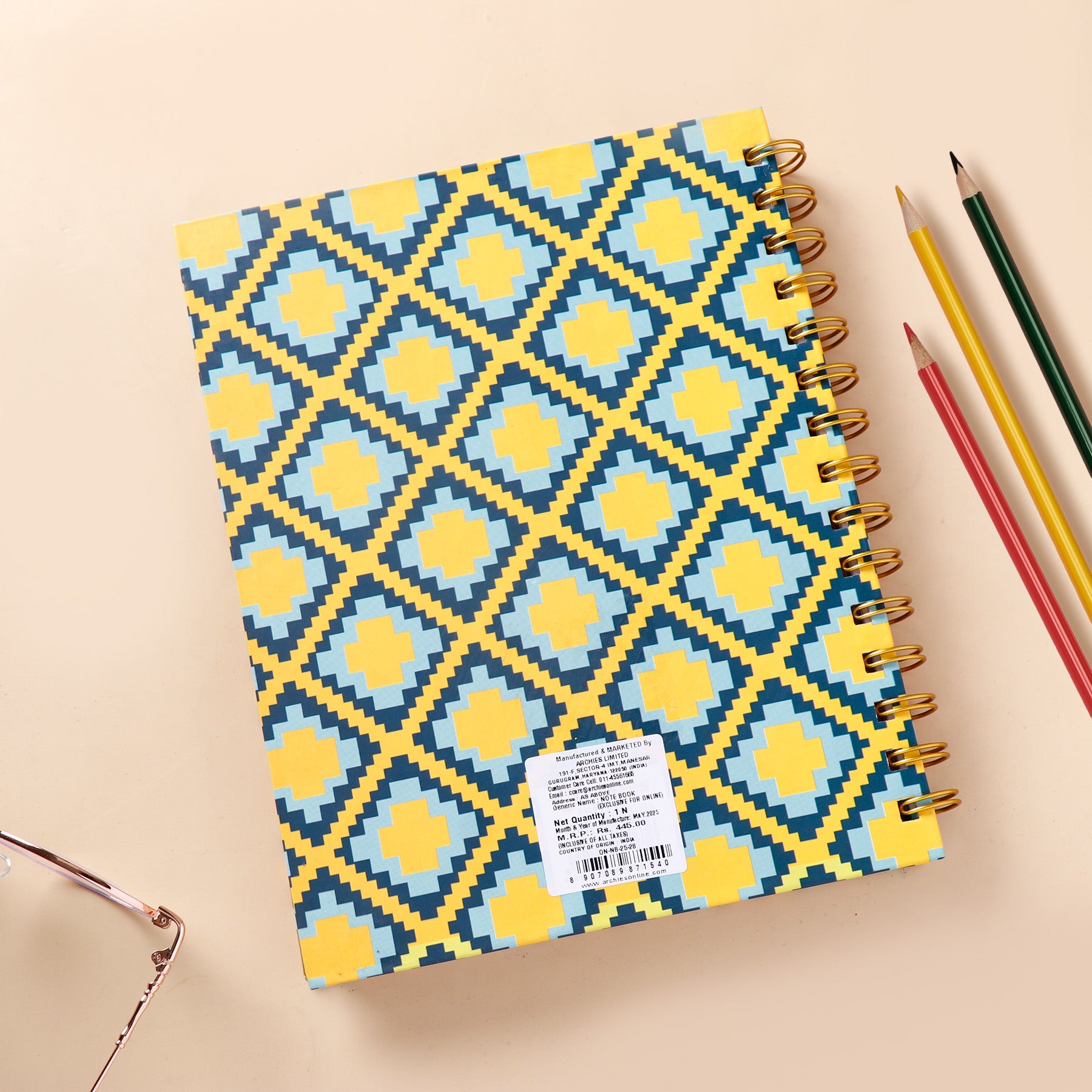 Happy is the New Perfect Quoted Spiral Notebook