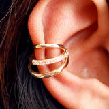 Minimalistic Golden Earcuffs