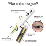 Elitty Green- Brown Ombre Holographic Eyeliner - All The Rizz ( 4ml)