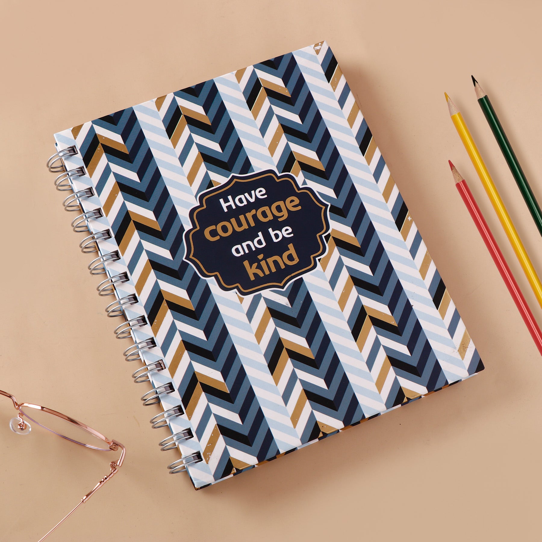 Have Courage And Be Kind Quoted Spiral Notebook