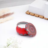 Scented Orange Multicoloured Candle Pot