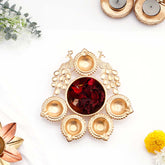 Peacock Diya Urli