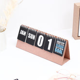 Black Quoted Desk Top Perpetual Calendar 2026
