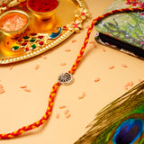 Surya-Chandra Premium Silver Rakhi