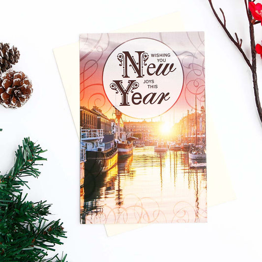 Wishing You New Year Greeting Card with Envelope