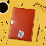 Waffle Theme Googli Eyes Lock Notebook