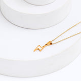 Thunder Strike Golden Chain Pendant