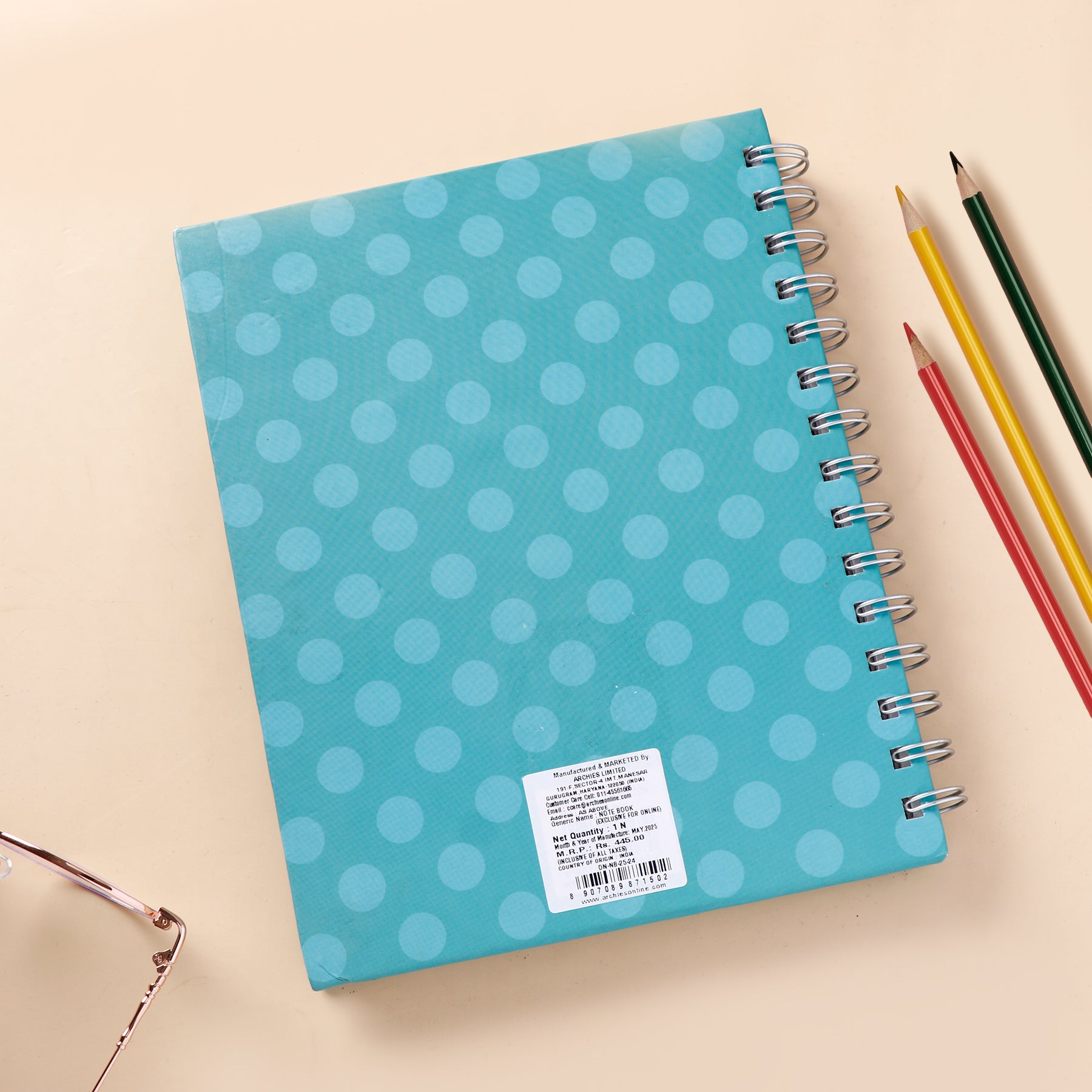 Think Happy Quoted Spiral Notebook