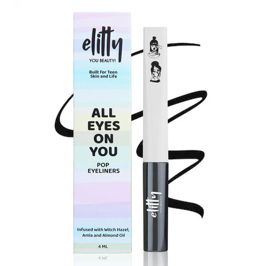 Elitty Black Matte Pop Coloured Eyeliner - Dark Matter (4ml)